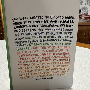 Inspirational Quote Journal Hard Cover Danielle  Coke